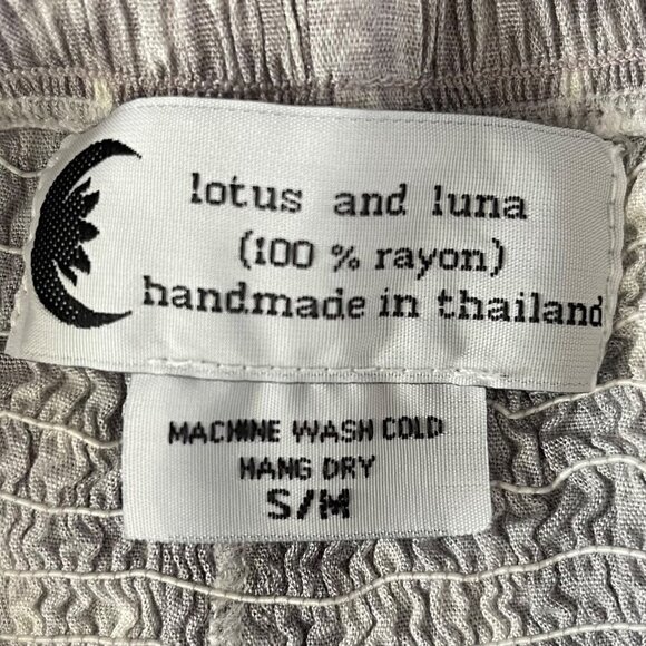 Lotus And Luna Women Harem Pant Sz S/M Smock Loose Boho Hippie Festival Tie Dye - Picture 5 of 5